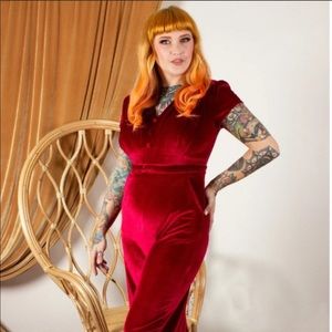 Rebel love red jumpsuit